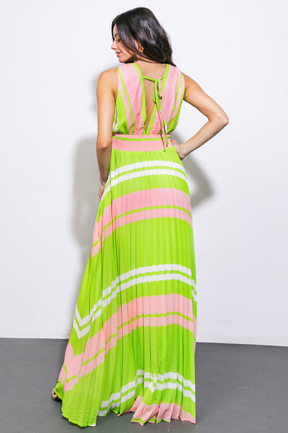 A QUICK TRIP WOVEN MAXI DRESS