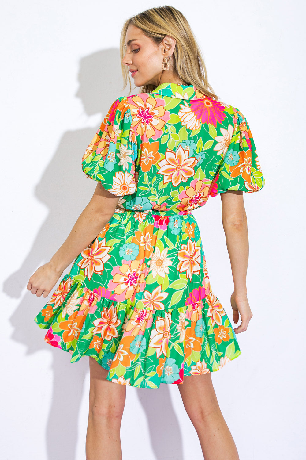 SWING OF THINGS WOVEN MINI DRESS Flying Tomato