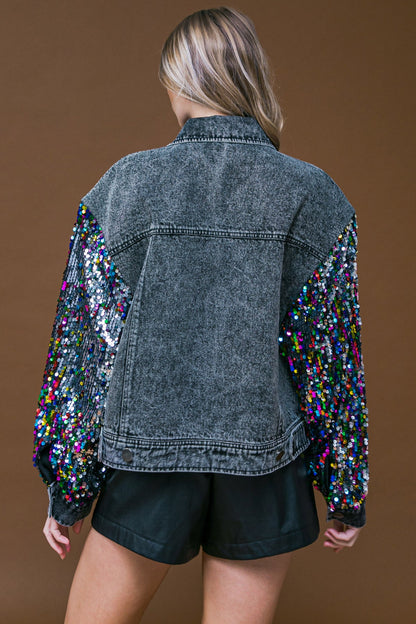 GOING THERE WASHED DENIM JACKET