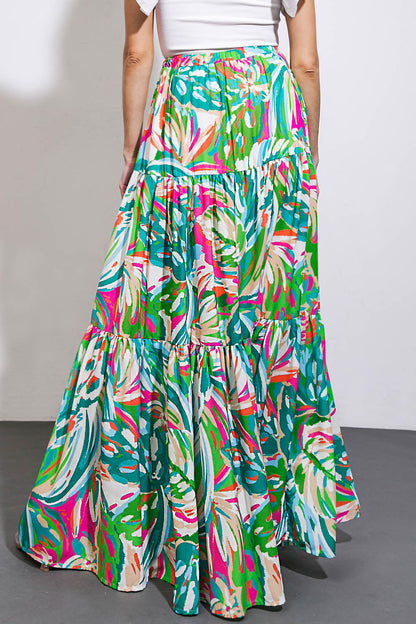 BRING GOOD ENERGY WOVEN MAXI SKIRT