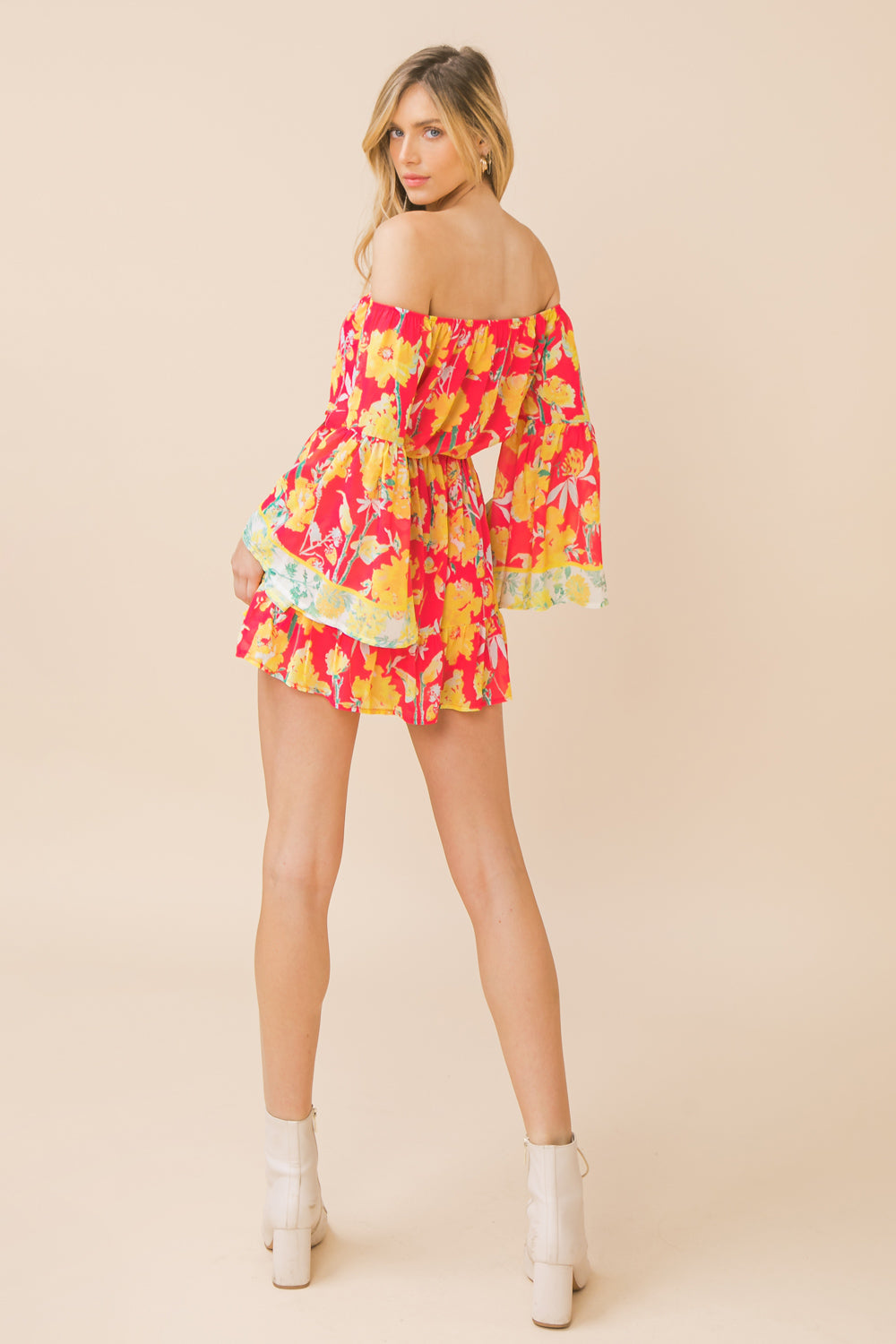 LOVE'S CALLING WOVEN ROMPER Flying Tomato