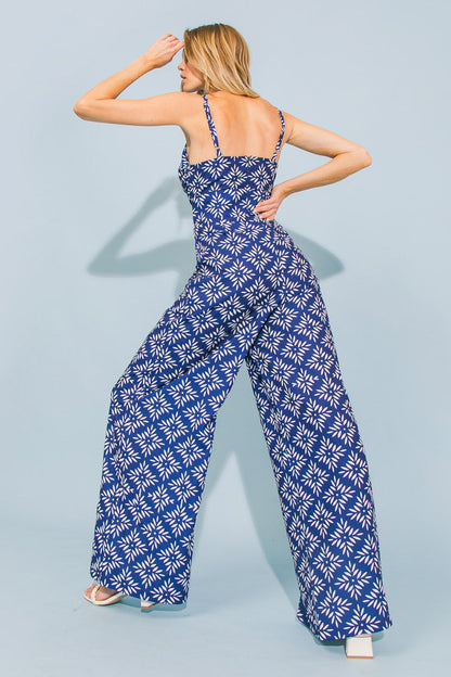 SEND A MESSAGE  WOVEN JUMPSUIT