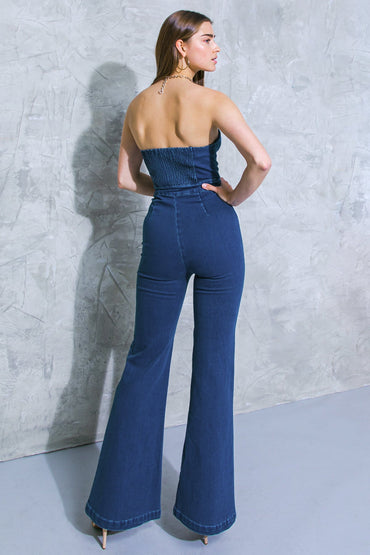 REMEMBER WHEN DENIM JUMPSUIT