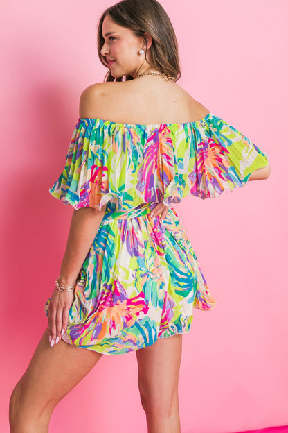 FORGOTTEN ROMANCE WOVEN ROMPER