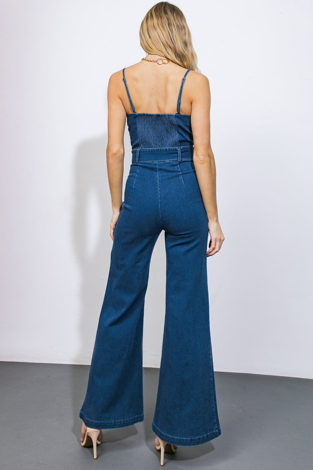 DRIFT AWAY DENIM JUMPSUIT