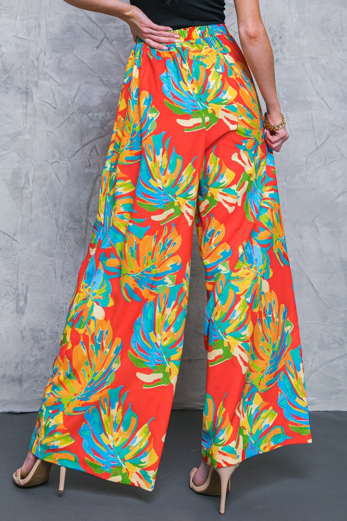 HERE FOR FUN RED WOVEN PANTS Flying Tomato