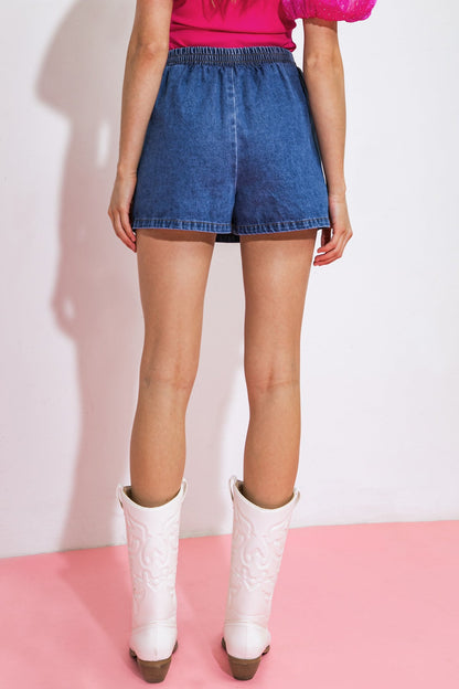 MOMENTS IN LOVE DENIM SKORT