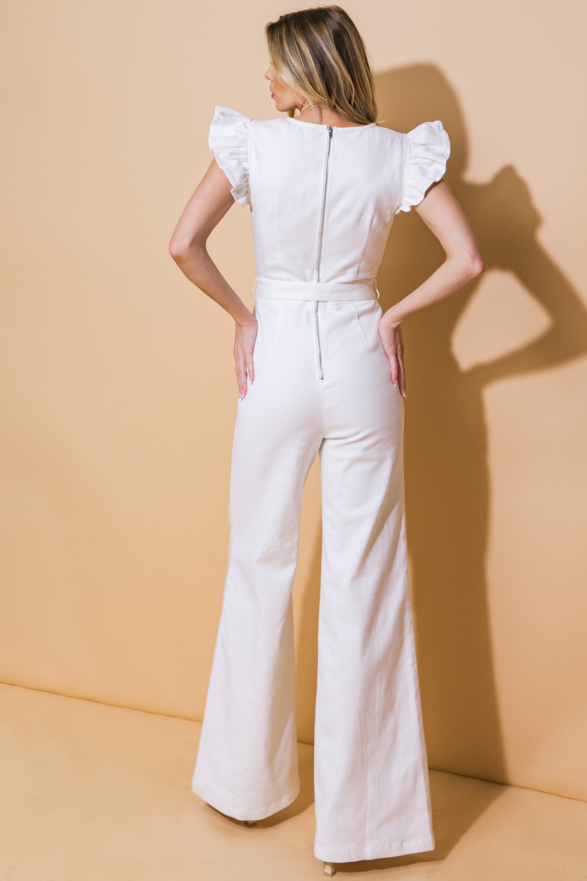 HEADING UPTOWN TWILL JUMPSUIT