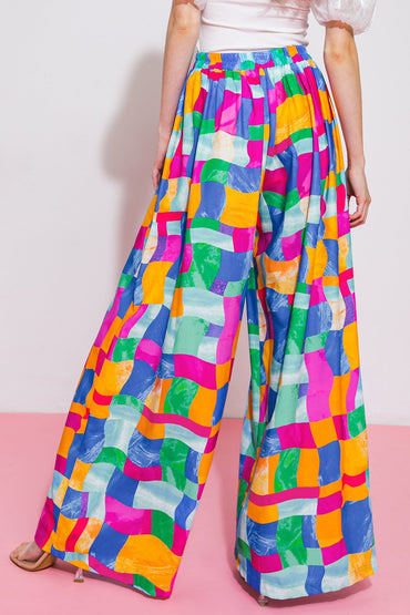 LOVELY STATEMENT WOVEN PANTS