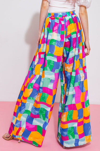 LOVELY STATEMENT WOVEN PANTS