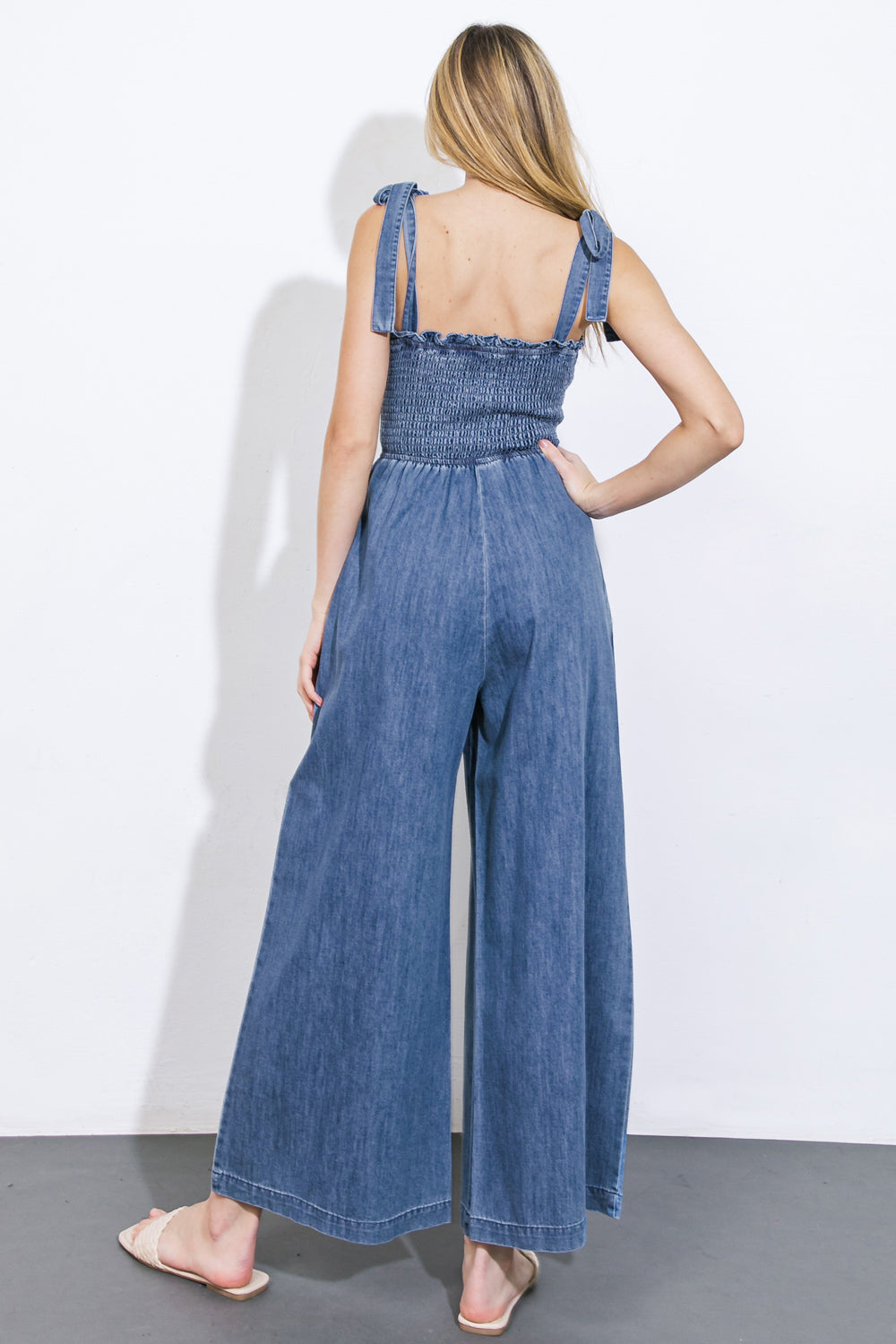 GETTING IT DONE DENIM JUMPSUIT Flying Tomato