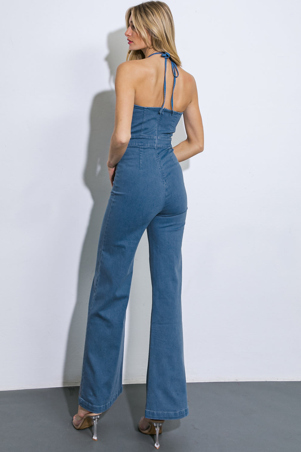 CALL ME LOVELY DENIM JUMPSUIT Flying Tomato