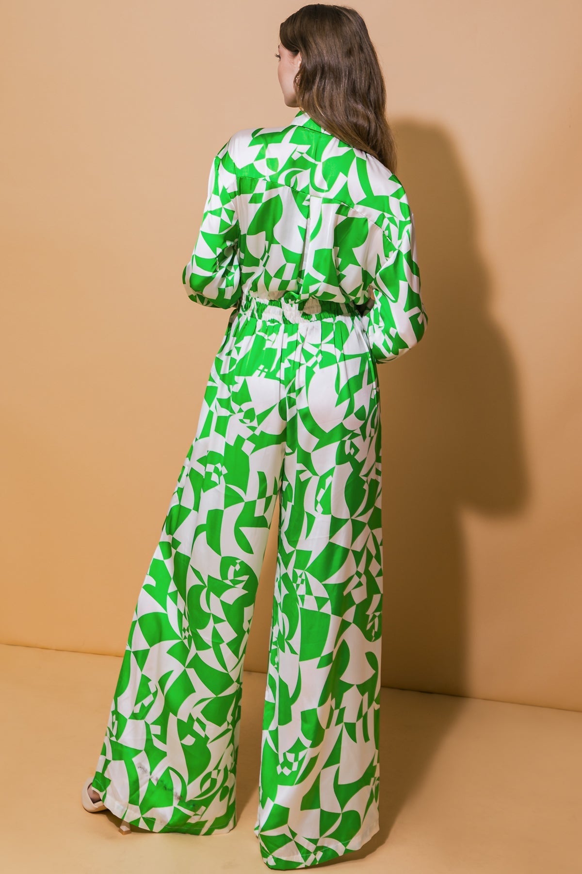 STYLISH IMPRESSION WOVEN JUMPSUIT Flying Tomato