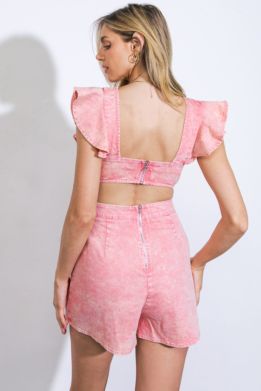 SIGHT OF SWEETNESS TWILL ROMPER Flying Tomato