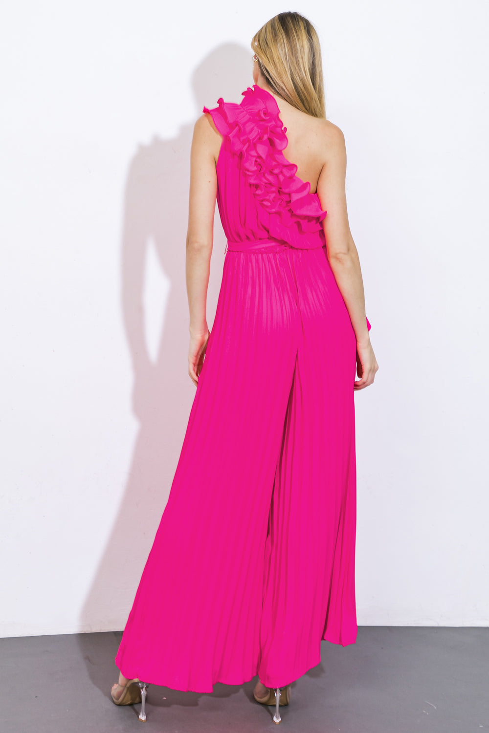 CAN'T TALK RIGHT NOW WOVEN JUMPSUIT Flying Tomato