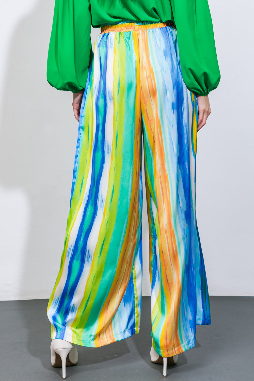 TAKE ME DANCING WOVEN SATIN PANTS Flying Tomato