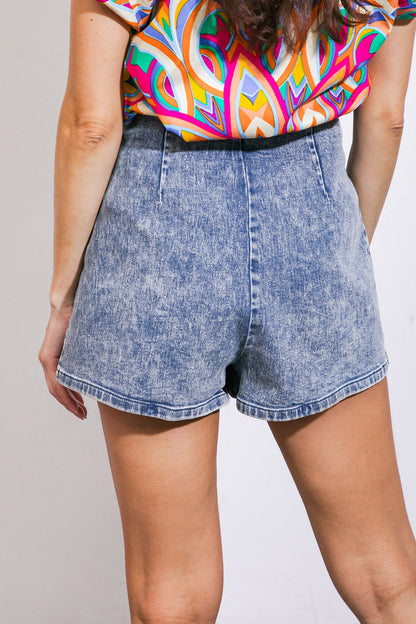 I'VE BEEN WAITING DENIM SKORT