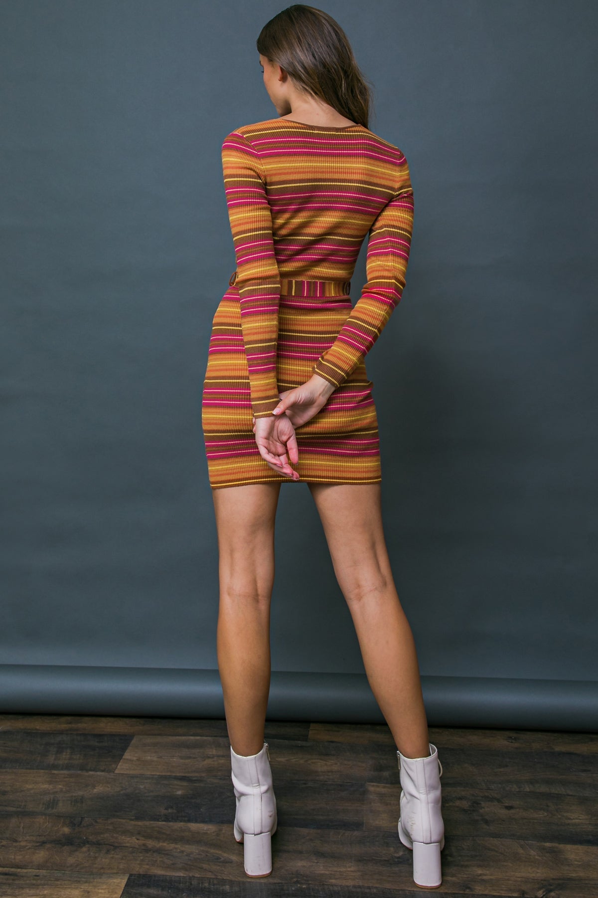 FLIRTATIOUS NATURE SWEATER MIDI DRESS Flying Tomato