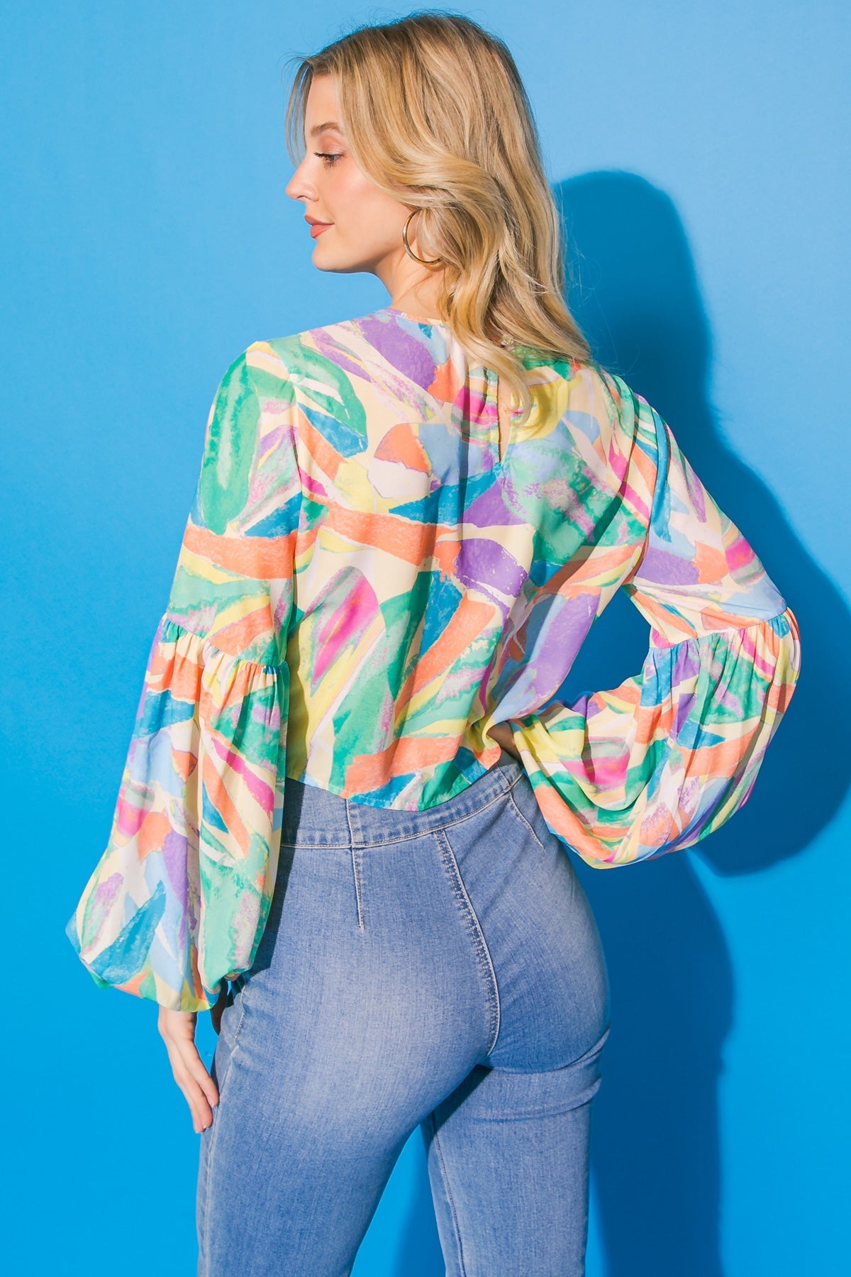 SIGHT SET ON TONIGHT WOVEN TOP Flying Tomato