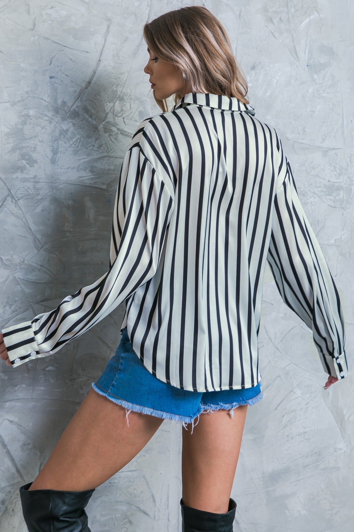 NOTHING TO REGRET SATIN WOVEN TOP Flying Tomato