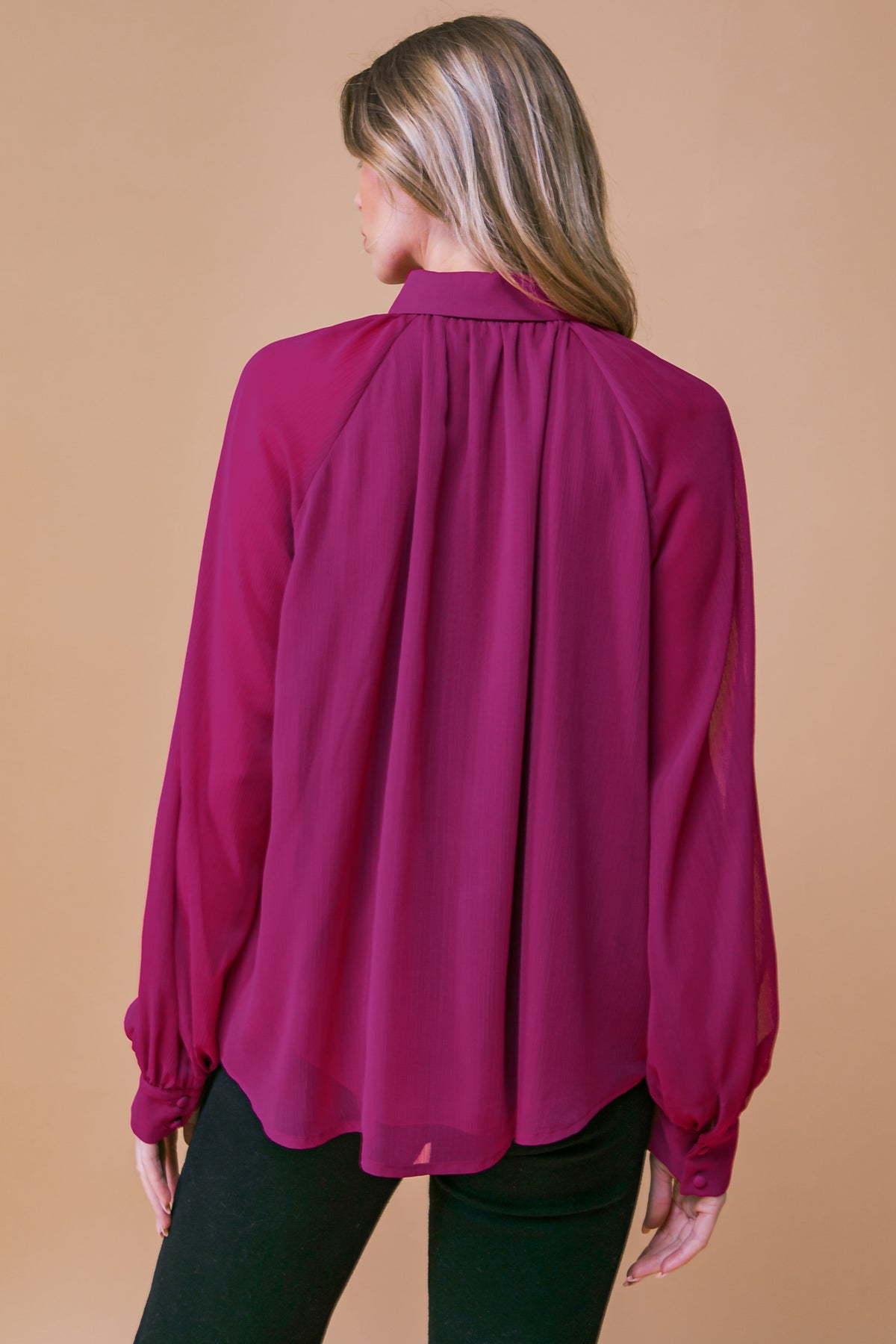 MIDNIGHT CHIC WOVEN TOP Flying Tomato