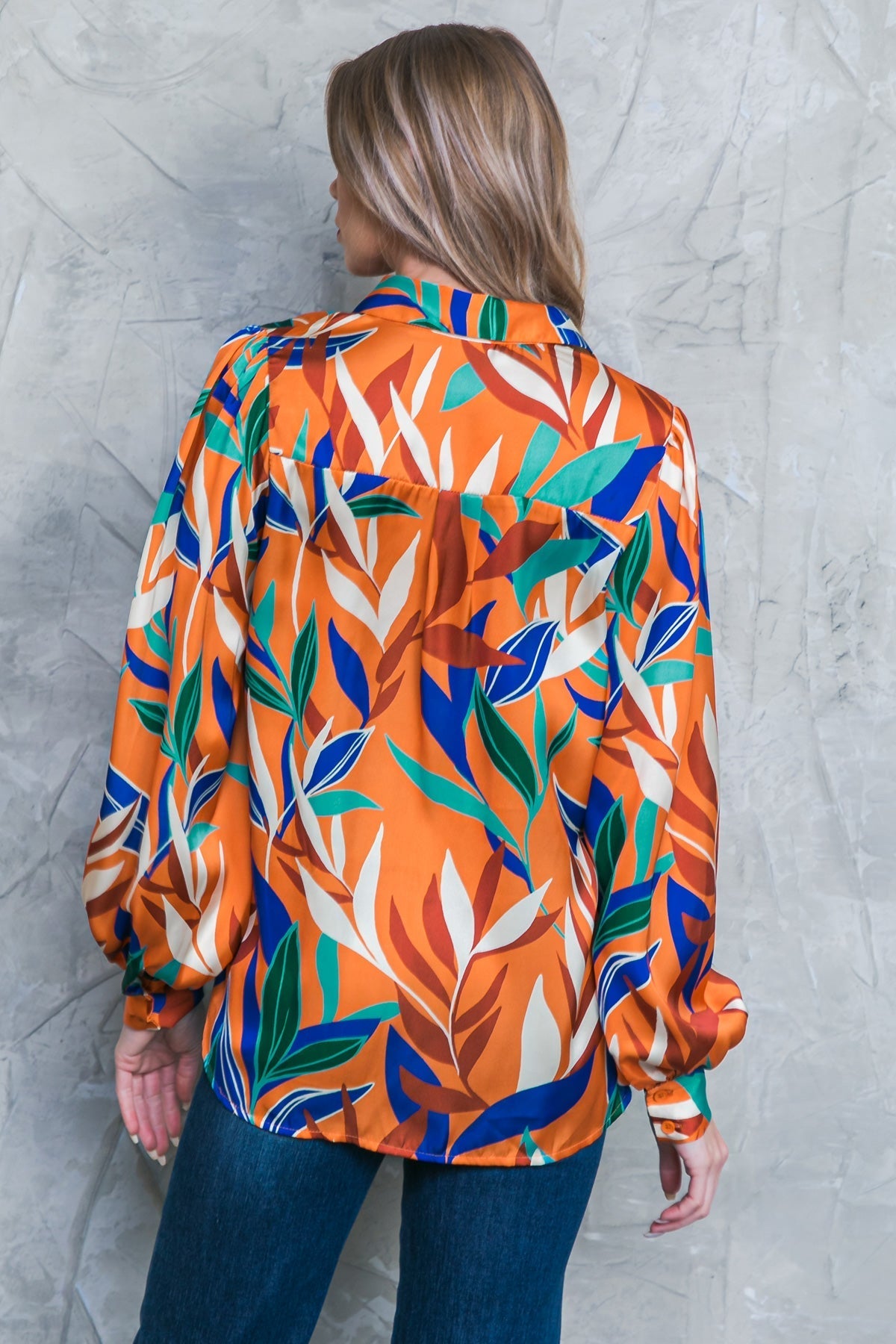 FEELS LIKE FALL WOVEN TOP Flying Tomato