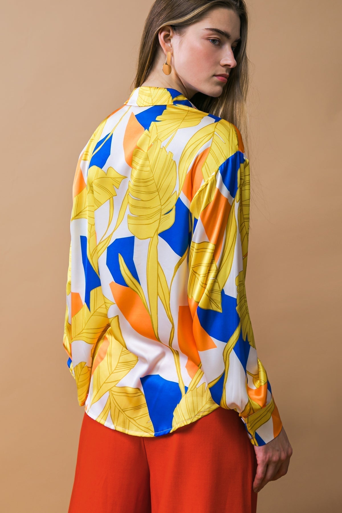 LISTEN TO HER WOVEN TOP Flying Tomato