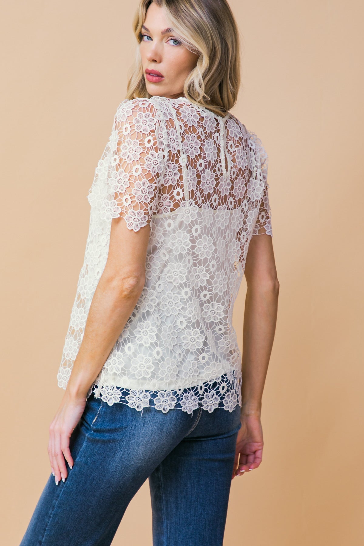 MELT MY HEART LACE TOP Flying Tomato