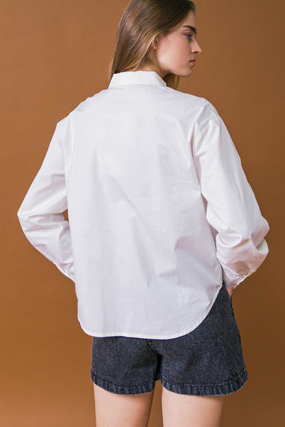 HIT OR MISS POPLIN SHIRT