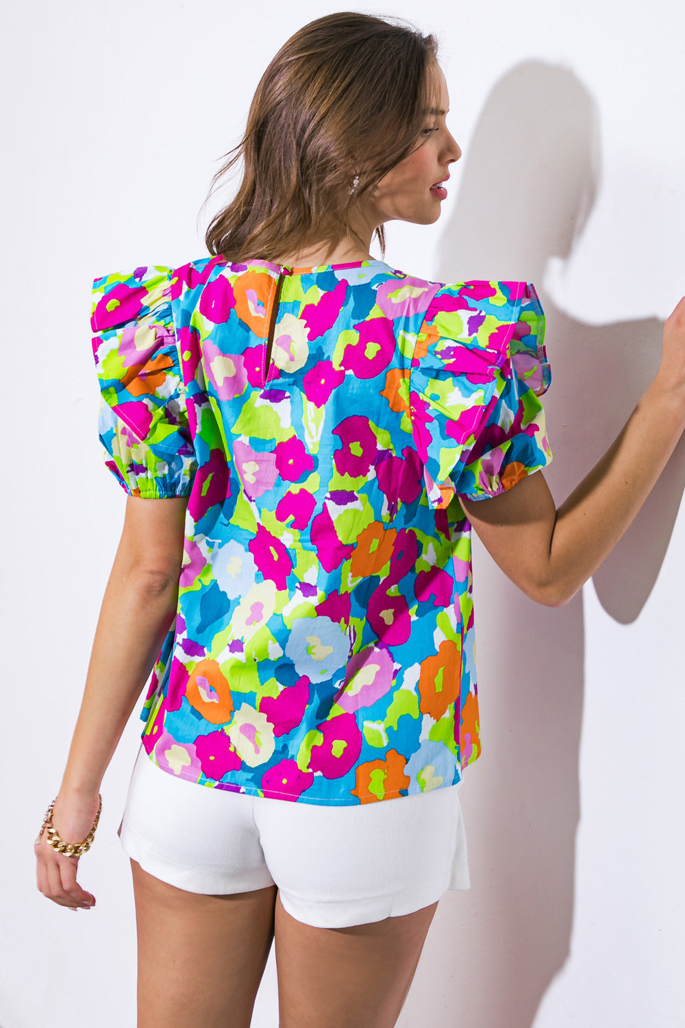 LOOKING BACK WOVEN TOP Flying Tomato