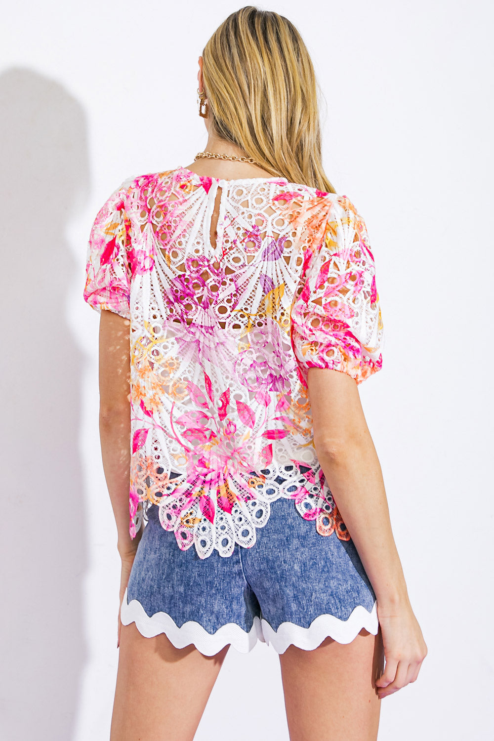 CAN'T BE OUTDONE WOVEN TOP Flying Tomato