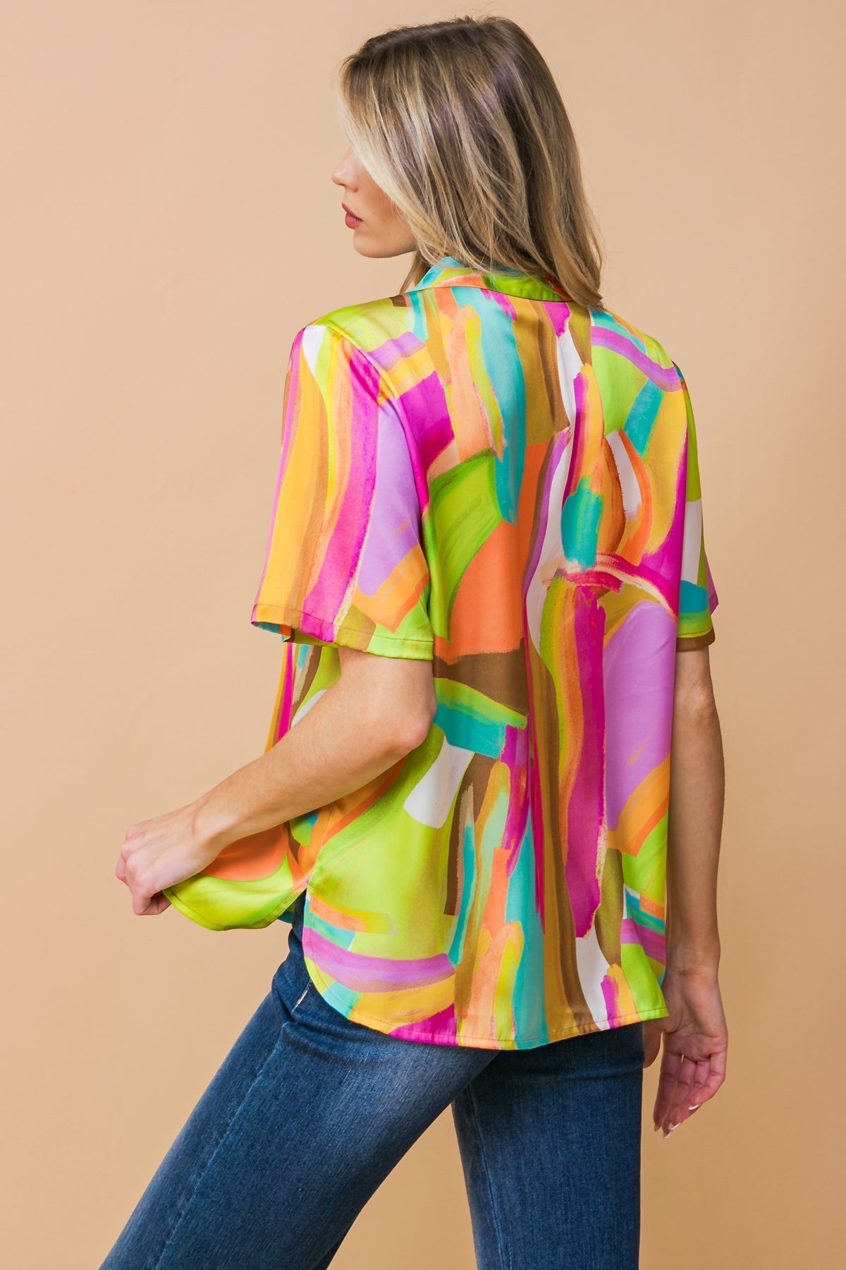 ELEVATED OPTION WOVEN TOP Flying Tomato