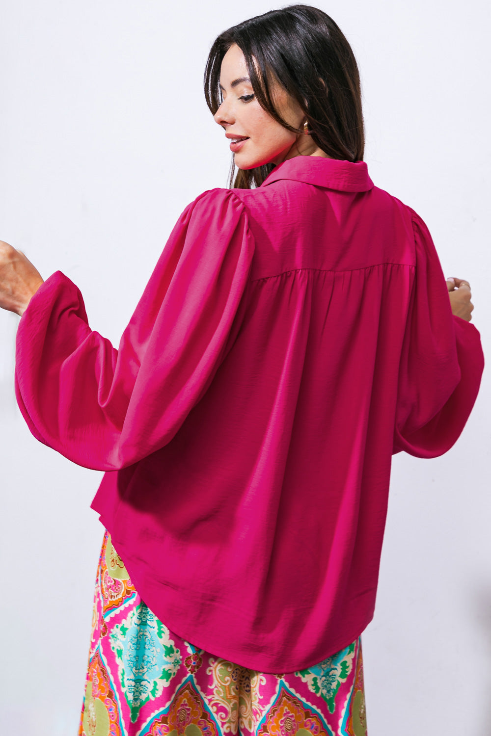 COMFORTABLE CHARM WOVEN TOP Flying Tomato
