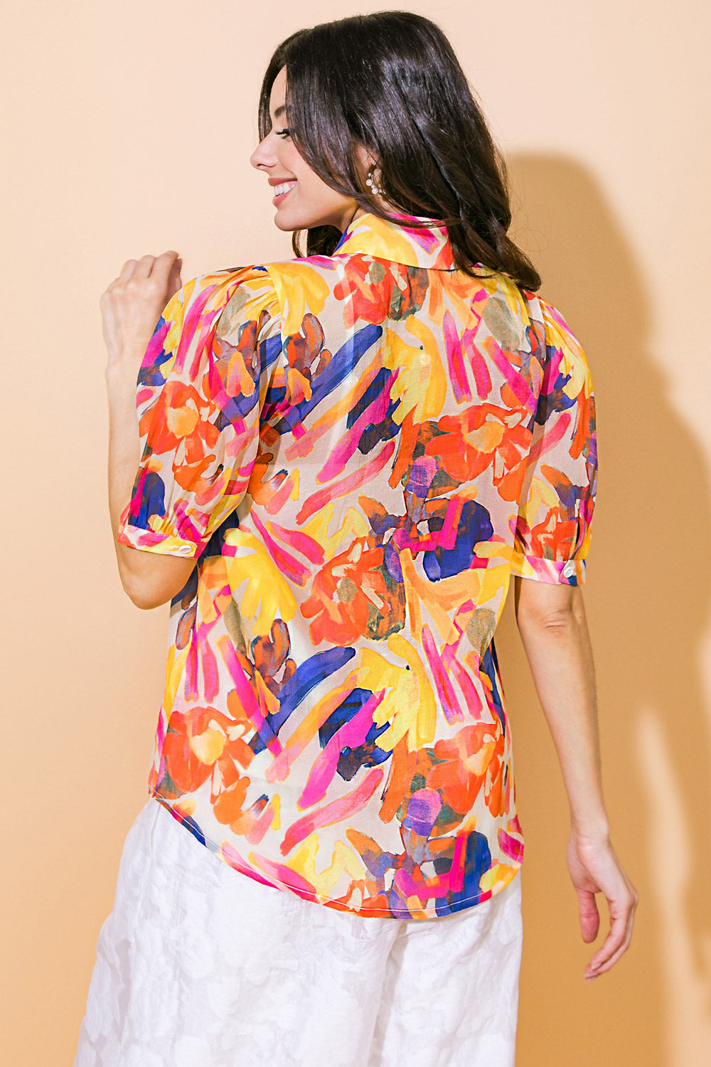 I CROSS MY HEART WOVEN TOP Flying Tomato