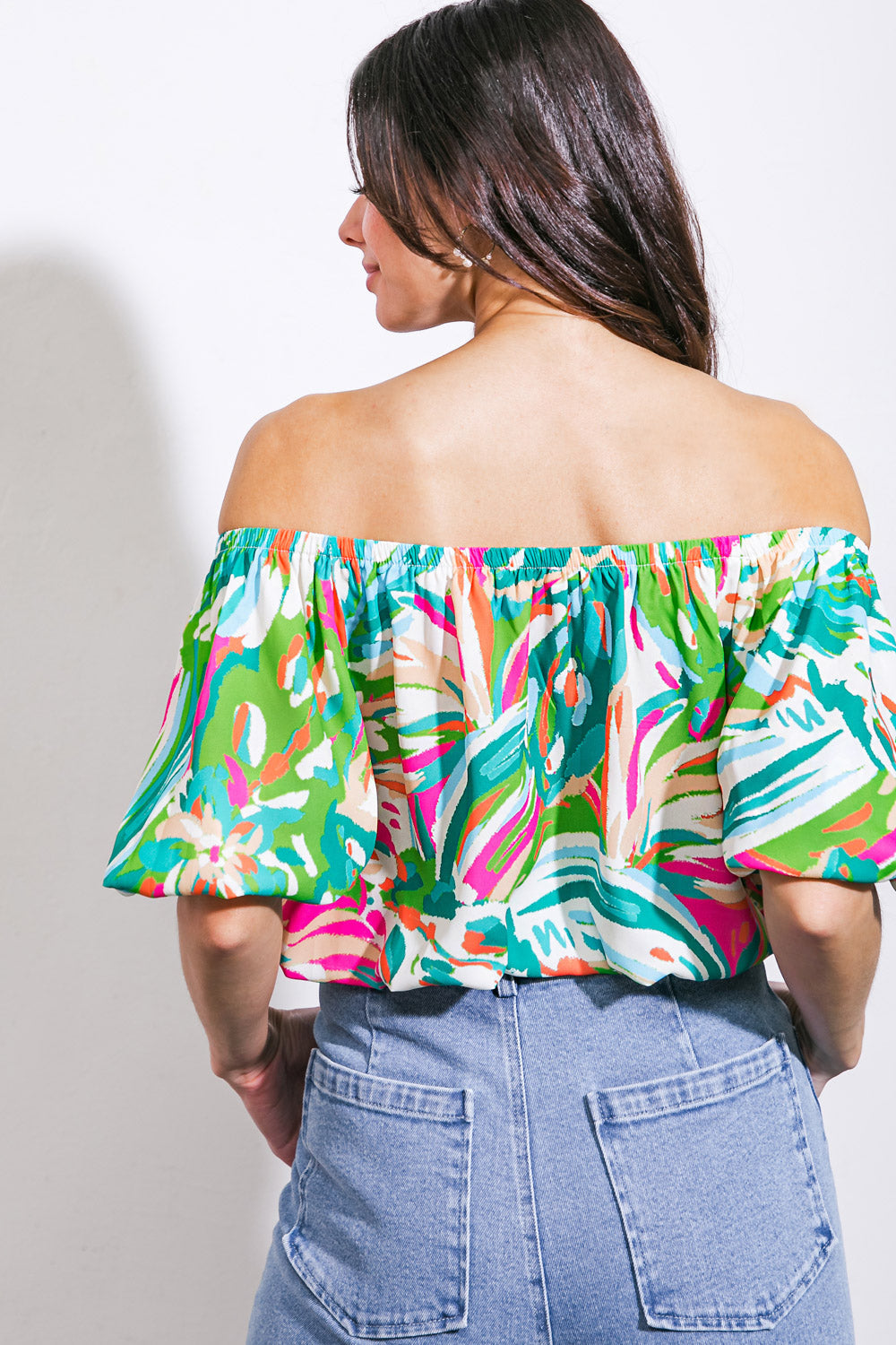 BRING GOOD ENERGY WOVEN TOP Flying Tomato