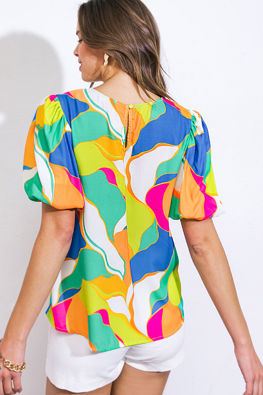 COASTAL VIBES WOVEN TOP Flying Tomato