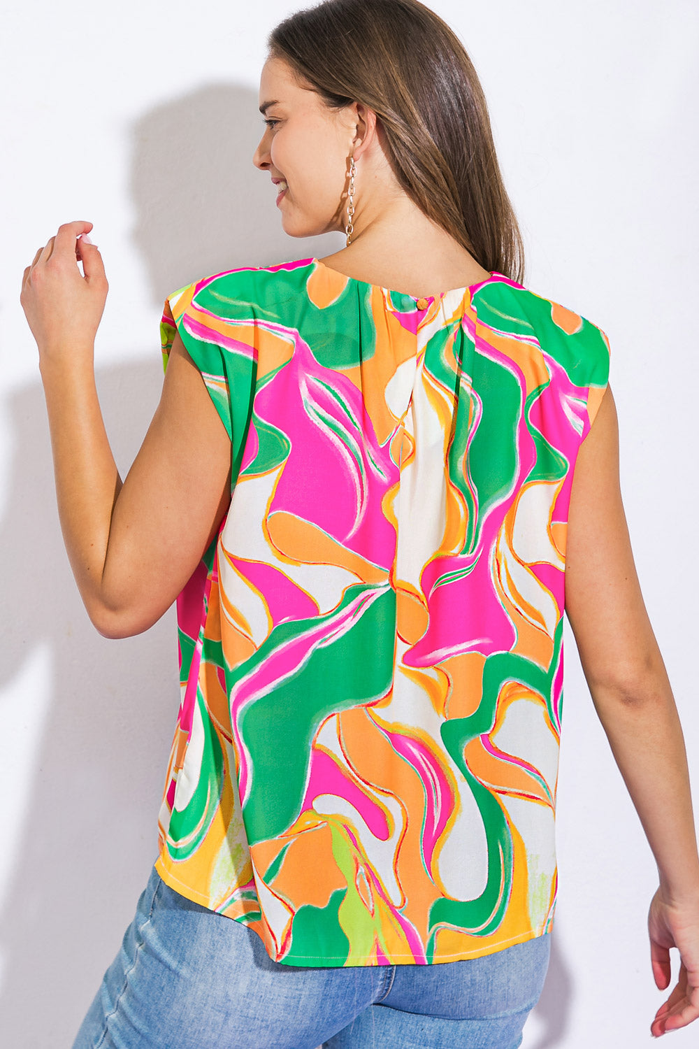 SEND A POSTCARD WOVEN TOP Flying Tomato