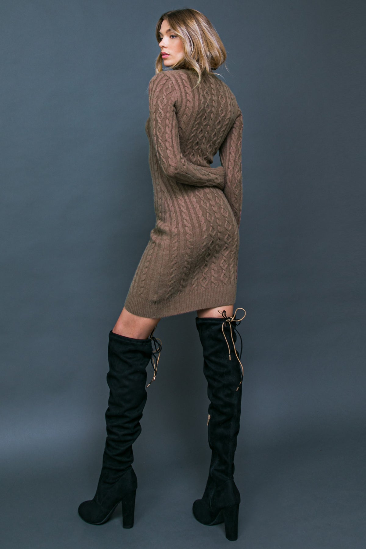 IT'S ALL A DREAM SWEATER MINI DRESS