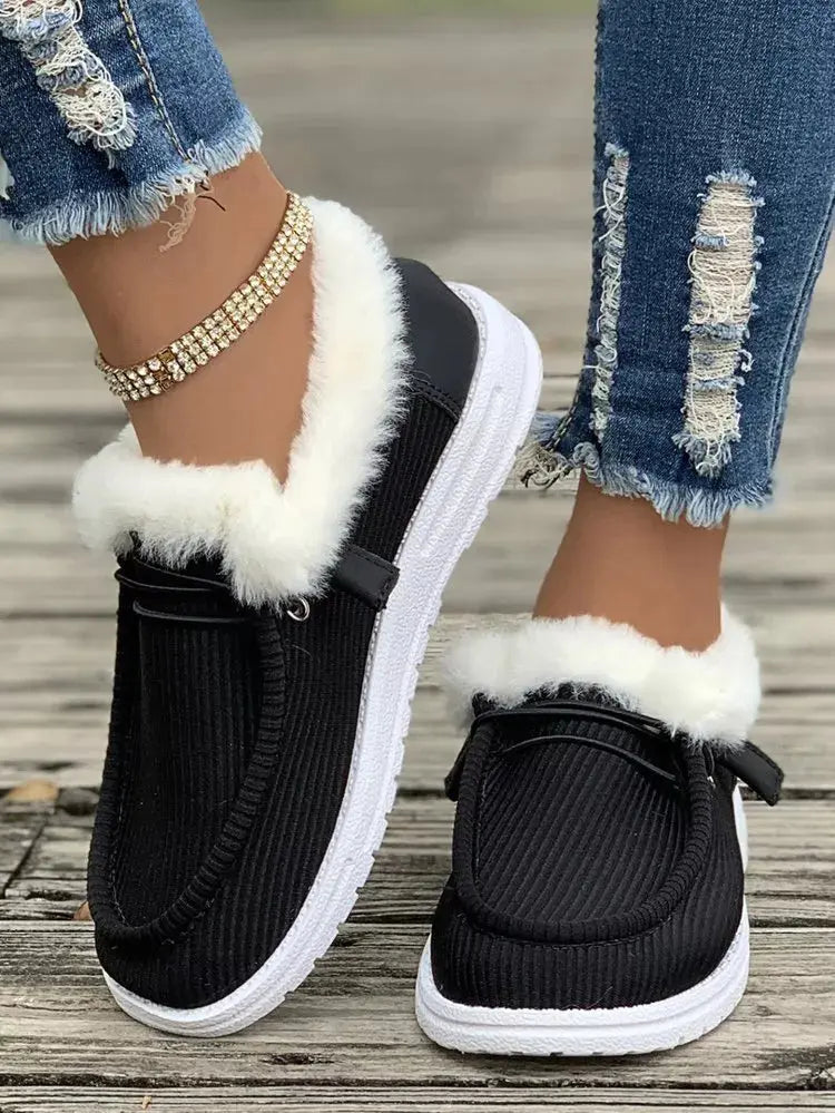 Cozy Plush-Lined Flats Slip-Ons Simply Love
