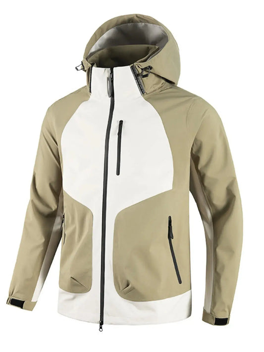 Men's Full Size Waterproof Hooded Outdoor Jacket Plus Size Simply Love