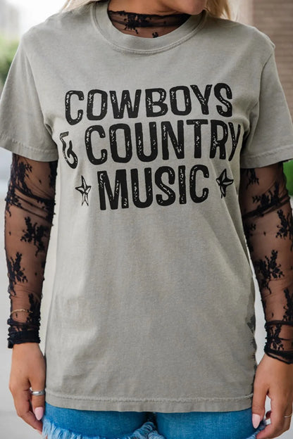 Simply Love: Letter Graphic Tee