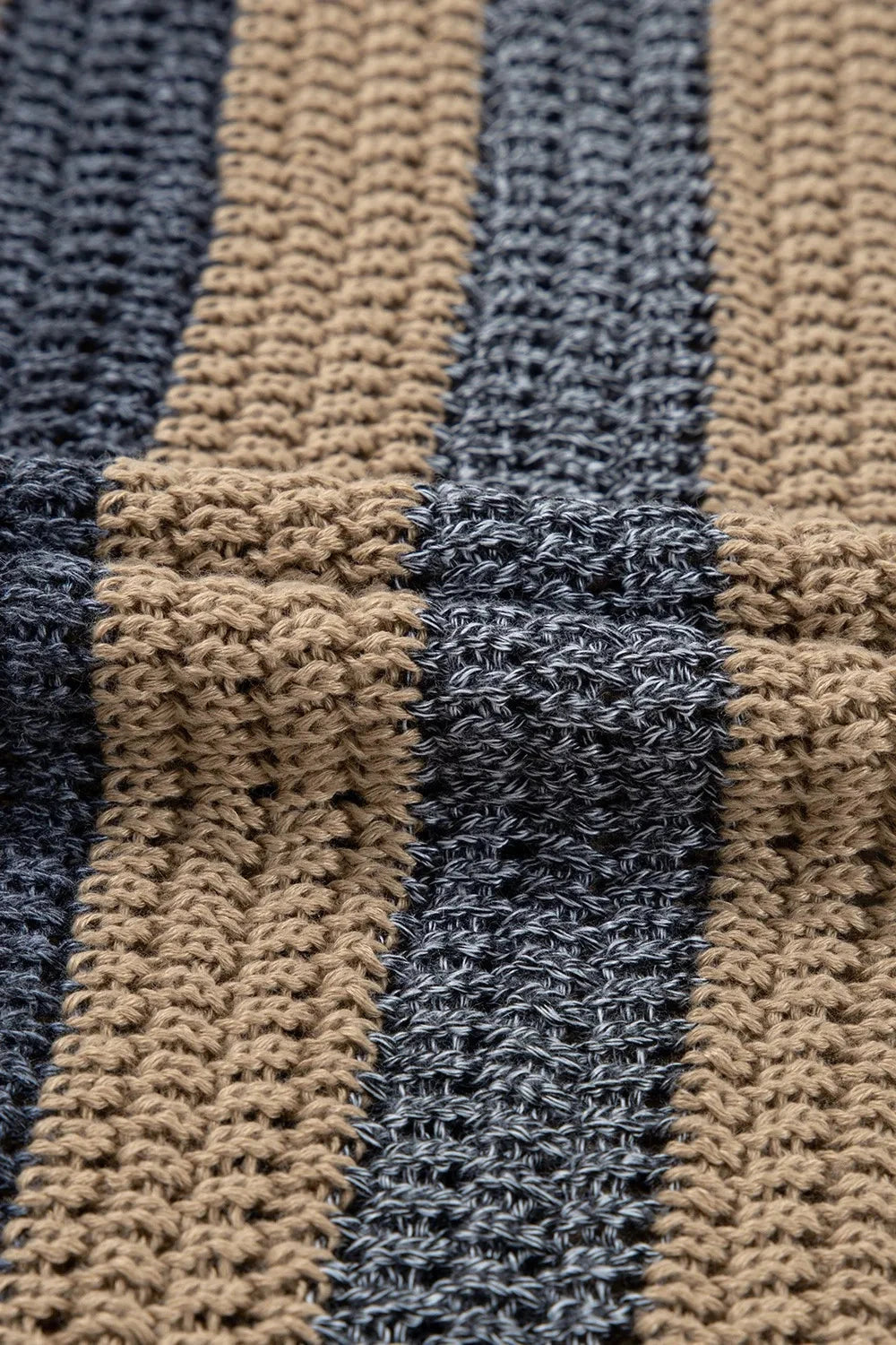 Stripe Color Block Eyelet Knit Short Sleeve Knit Top Simply Love