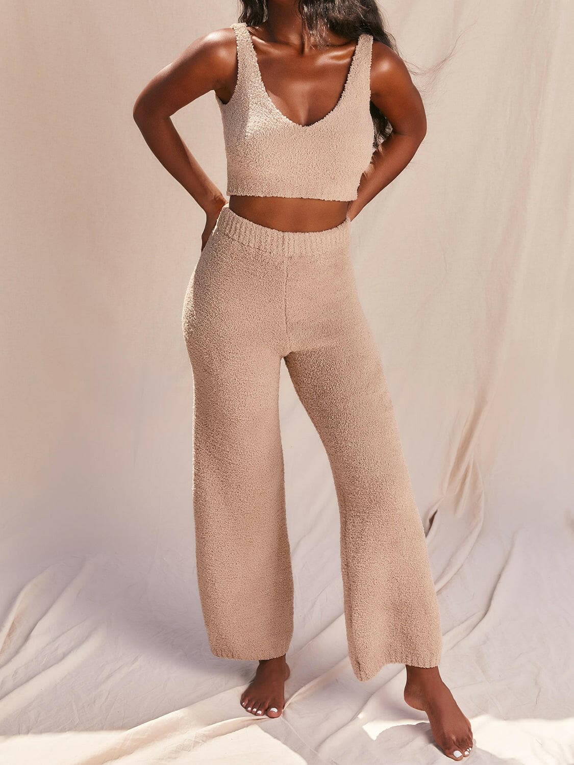 V-Neck Tank and Pants Set.