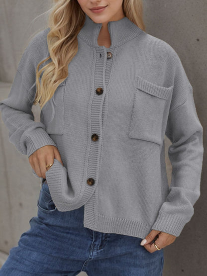 Cozy knit cardigan with buttons