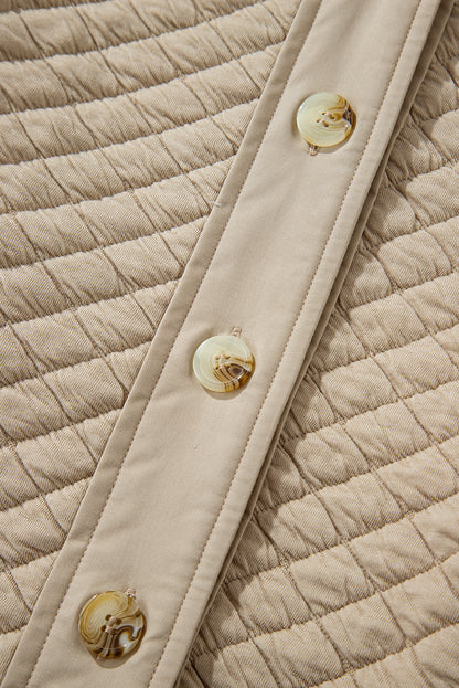 Jet Stream quilted puffer shacket