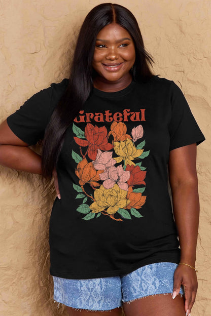Simply Love: Grateful Flower Tee