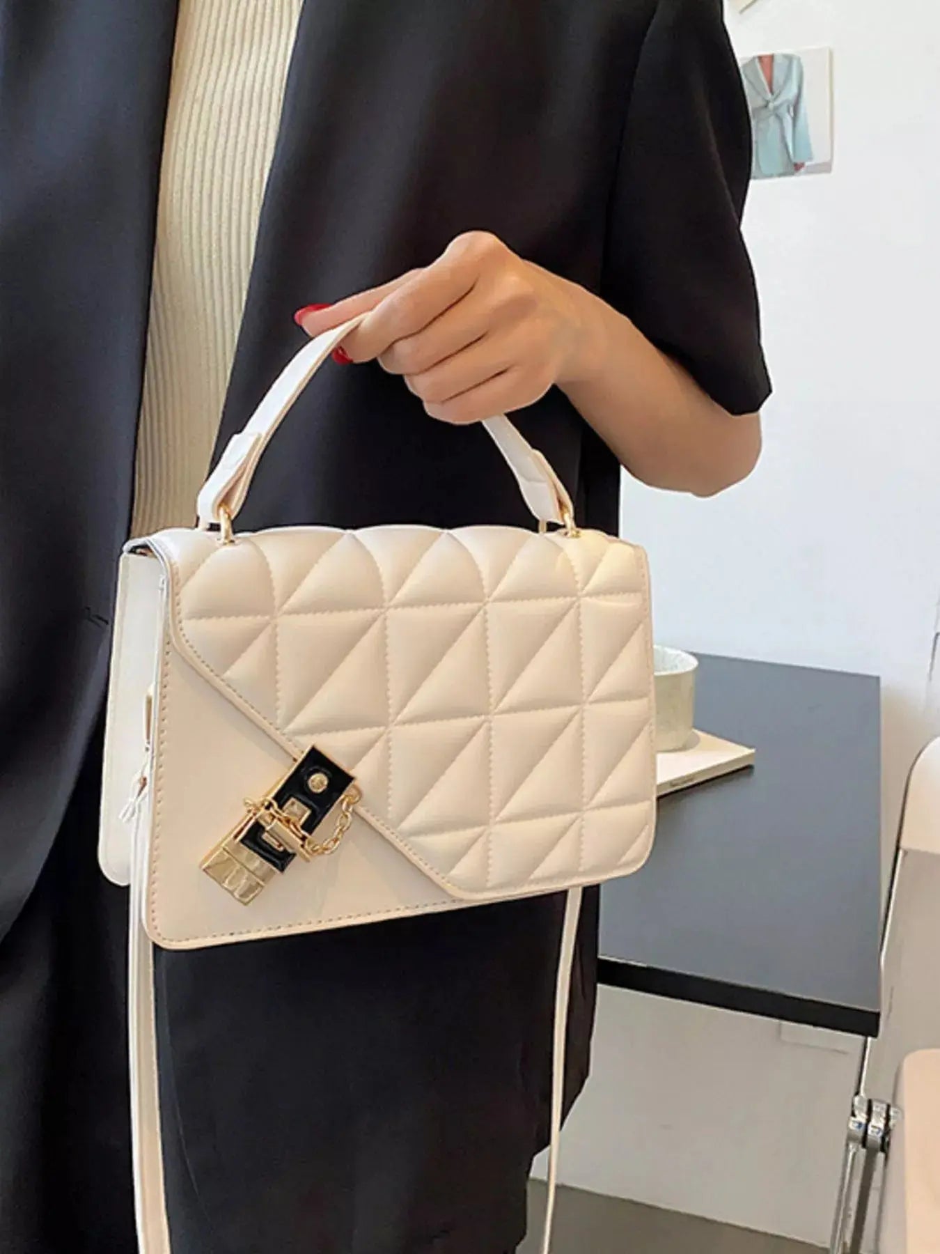 Quilted Flap Crossbody Bag Simply Love