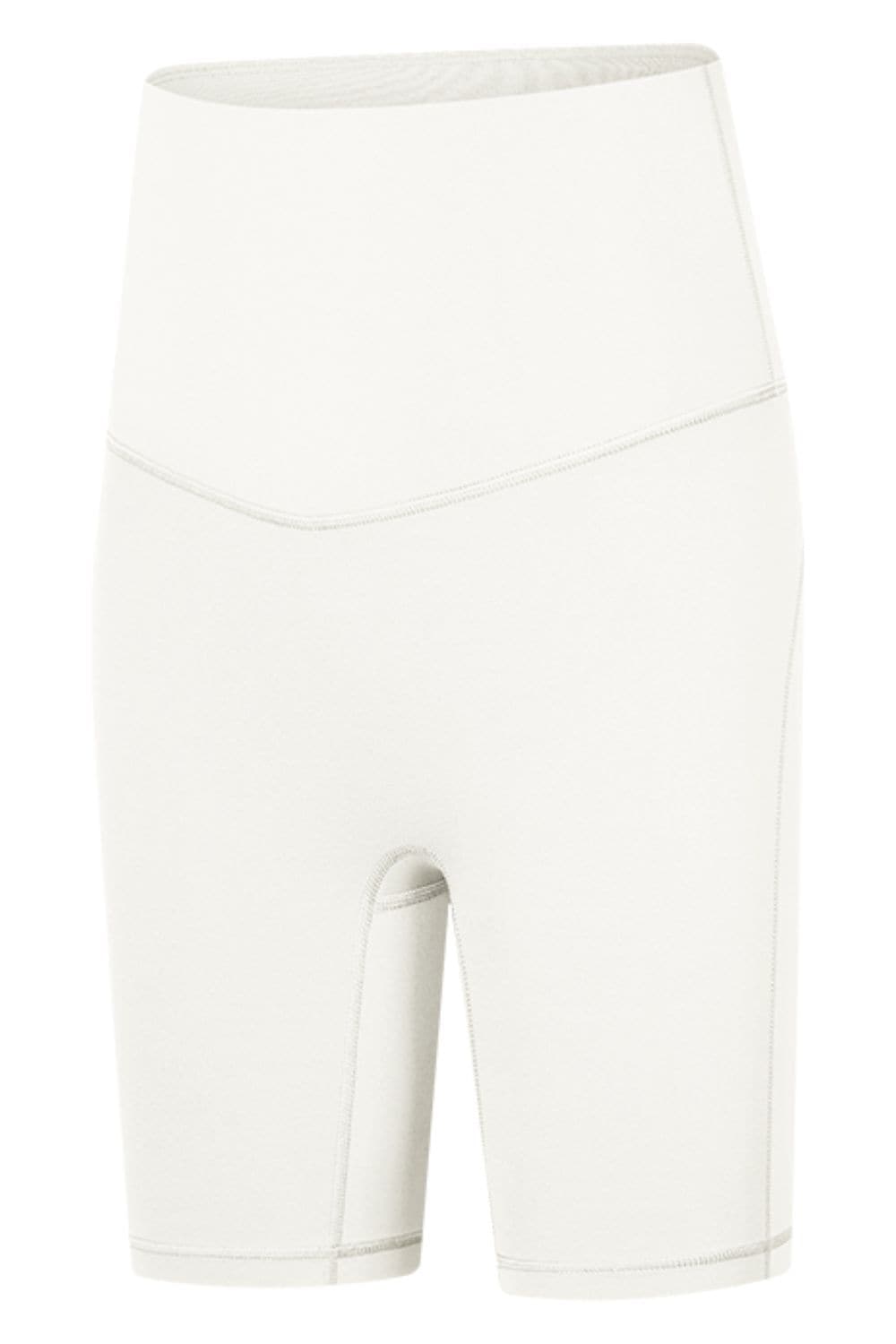 Seamless High-Rise Wide Waistband Biker Shorts.