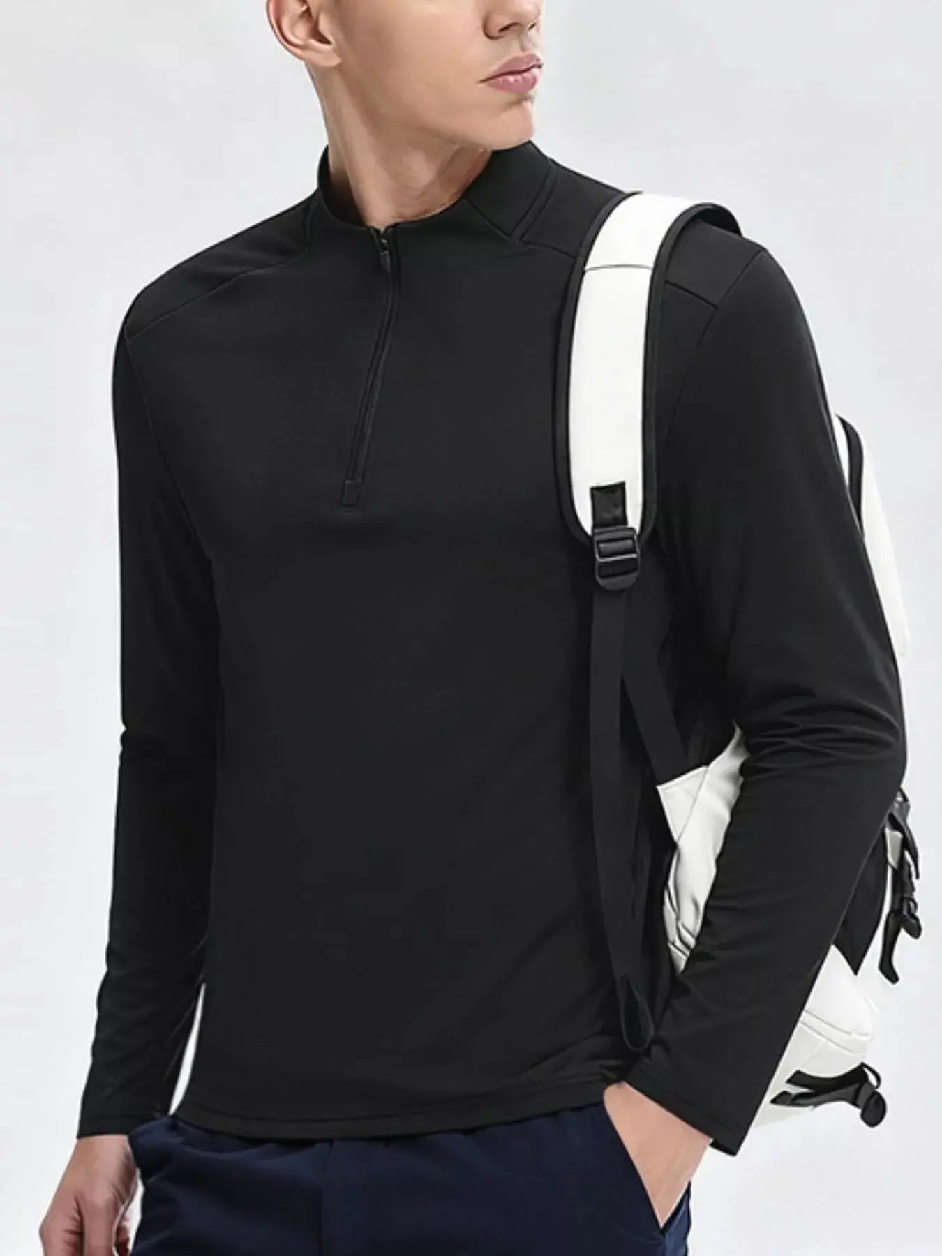Men's Plus Size Long Sleeve Quick-Dry T-Shirt Simply Love