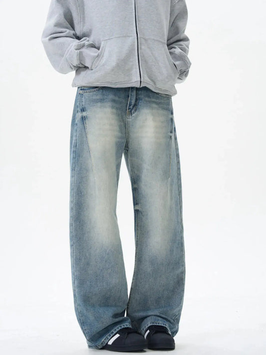 Men's Wash Wide Leg Jeans Simply Love